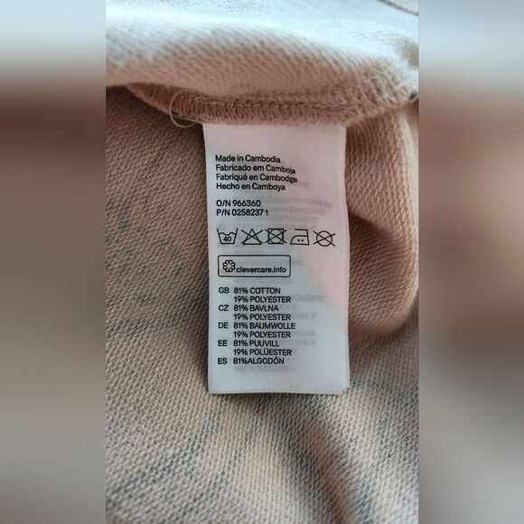 NWOT H&M Peach Cheetah Shirt - Size Medium - Picture 6 of 8